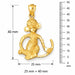 Monkey Charm Pendant 14k Gold (7 Grams) Yellow Gold 14k