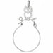Owl Charm Holder Charm Pendant 14k Gold White Gold 14k