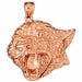 Panther Head Pendant 14k Gold Rose Gold 14k