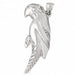 Parrot Charm Pendant 14k Gold (10 Grams) White Gold 14k