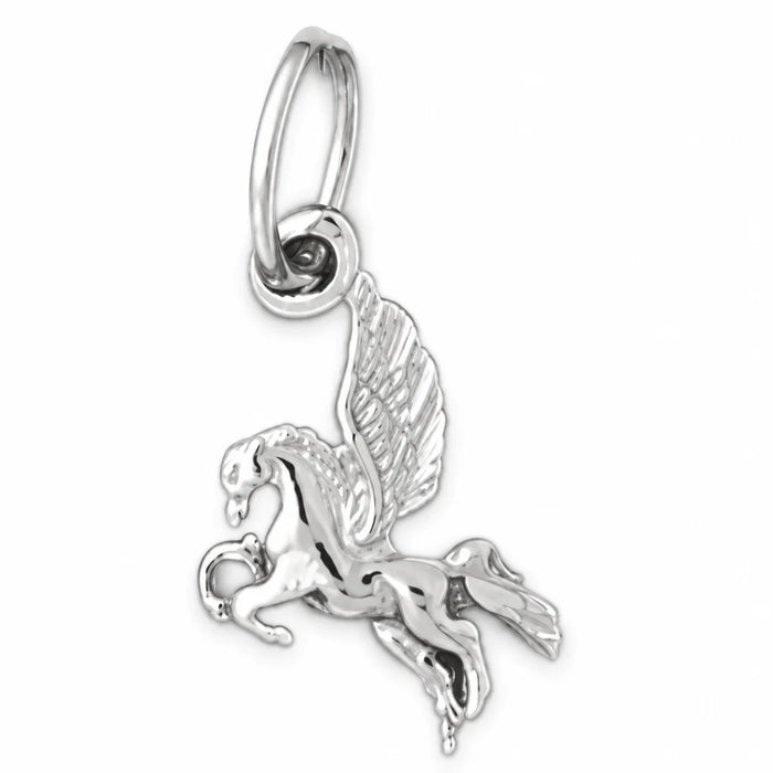 Pegasus Horse Charm Pendant 14k Gold (0.5 Grams) White Gold 14k
