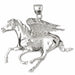 Pegasus Horse Charm Pendant 14k Gold White Gold 14k
