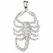 Scorpion Charm Pendant 14k Gold (11.7 Grams) White Gold 14k