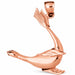 Seal Charm Pendant 14k Gold Rose Gold 14k