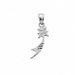 Shooting Star Charm Pendant 14k White Gold (0.6 Grams) White Gold 14k