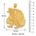 Sitting Eagle Charm Pendant 14k Gold (10.3 Grams) Yellow Gold 14k