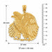 Sitting Eagle Charm Pendant 14k Gold (11.3 Grams) Yellow Gold 14k