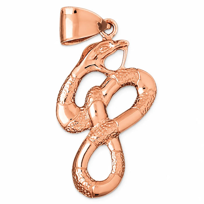 Snake Charm Pendant 14k Gold (10.5 Grams) Rose Gold 14k