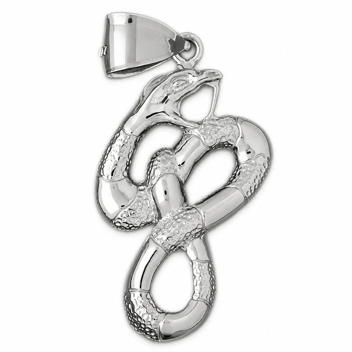 Snake Charm Pendant 14k Gold (10.5 Grams) White Gold 14k