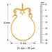 Star Charm Holder Charm Pendant 14k Gold Yellow Gold 14k
