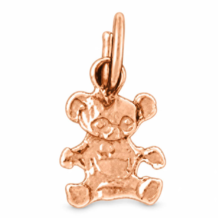 Teddy Bear Charm Pendant 14k Gold (0.4 Grams) Rose Gold 14k