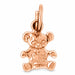 Teddy Bear Charm Pendant 14k Gold (0.4 Grams) Rose Gold 14k