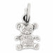 Teddy Bear Charm Pendant 14k Gold (0.4 Grams) White Gold 14k