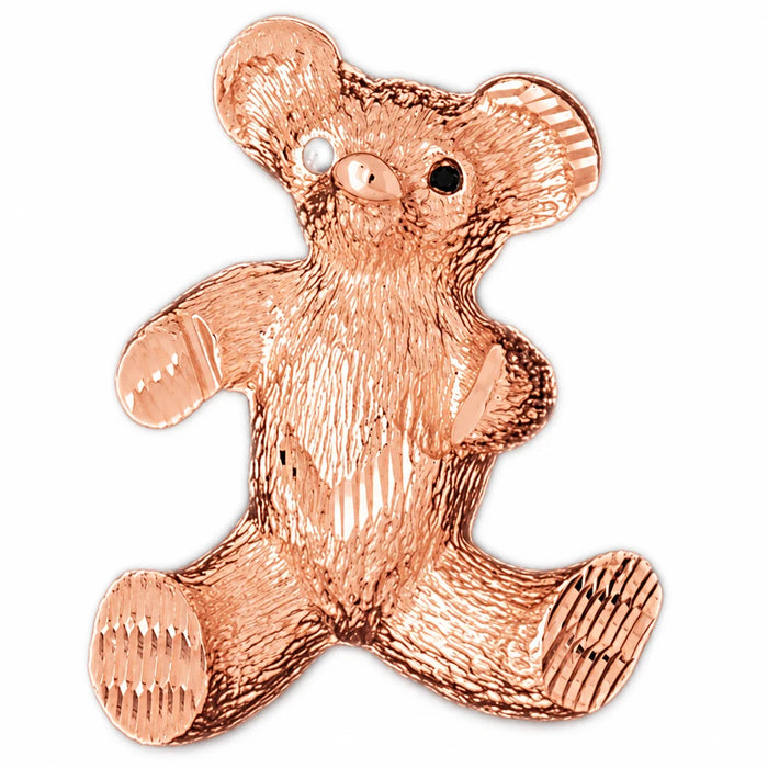 Teddy Bear Charm Pendant 14k Gold (11.5 Grams) Rose Gold 14k