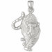 Tiger Charm Pendant 14k Gold (2.9 Grams) White Gold 14k