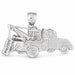 Towing Truck Charm Pendant 14k Gold (8.6 Grams) White Gold 14k
