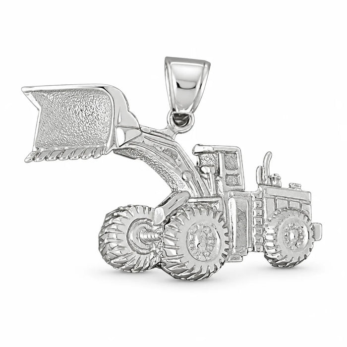 Tractor Charm Pendant 14k Gold (7.9 Grams) White Gold 14k