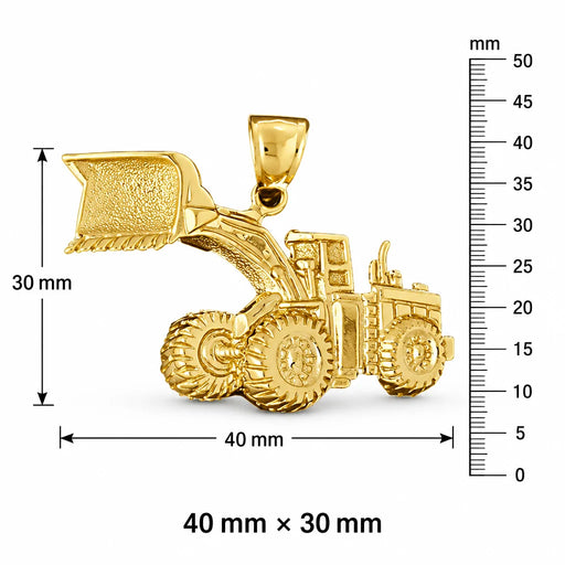 Tractor Charm Pendant 14k Gold (7.9 Grams) Yellow Gold 14k
