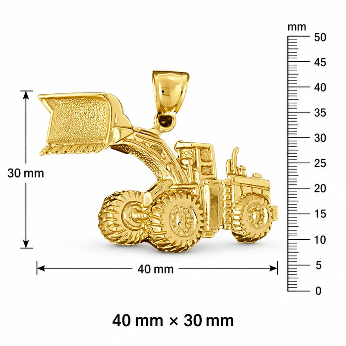 Tractor Charm Pendant 14k Gold (7.9 Grams) Yellow Gold 14k