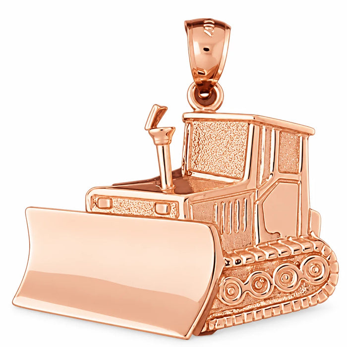 Tractor Charm Pendant 14k Gold (8.5 Grams) Rose Gold 14k