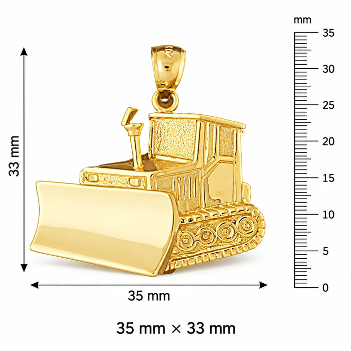 Tractor Charm Pendant 14k Gold (8.5 Grams) Yellow Gold 14k