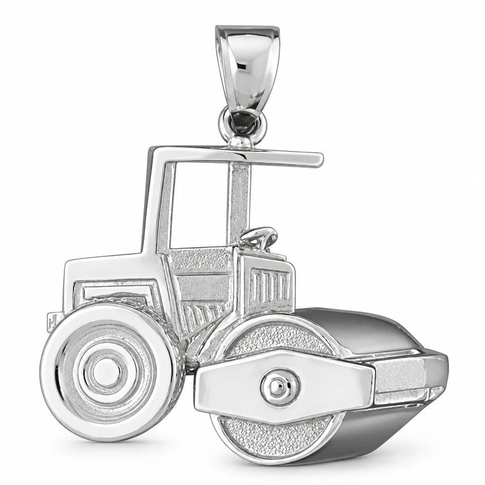 Tractor Charm Pendant 14k Gold (8.7 Grams) White Gold 14k
