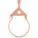 Triangle Charm Holder Charm Pendant 14k Gold Rose Gold 14k