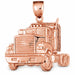 Truck Charm Pendant 14k Gold (7.8 Grams) Rose Gold 14k