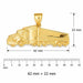Truck Charm Pendant 14k Gold (8.5 Grams) Yellow Gold 14k