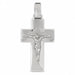 Two Tone Jesus Christ on Cross Charm Pendant 14k Gold (7.1 Grams) White Gold 14k