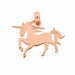 Unicorn Charm Pendant 14k Gold (1 Grams) Rose Gold 14k