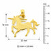 Unicorn Charm Pendant 14k Gold (1 Grams) Yellow Gold 14k