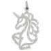 Unicorn Head Charm Pendant 14k Gold (1.4 Grams) White Gold 14k