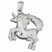 Unicorn Horse Charm Pendant 14k Gold (10.7 Grams) White Gold 14k
