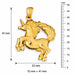 Unicorn Horse Charm Pendant 14k Gold (10.7 Grams) Yellow Gold 14k