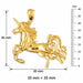 Unicorn Horse Charm Pendant 14k Gold (8.3 Grams) Yellow Gold 14k