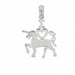 Unicorn With Heart Charm Pendant 14k Gold White Gold 14k