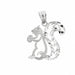 Squirrel Charm Pendant 14k Gold (1.1 Grams) White Gold 14k