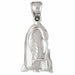 Penguins Charm Pendant 14k Gold White Gold 14k