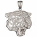 Tiger Head Charm Pendant 14k Gold (8.4 Grams) White Gold 14k