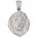 Lion Head Charm Pendant 14k Gold (4.8 Grams) White Gold 14k