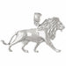 Lion Charm Pendant 14k Gold White Gold 14k