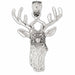 Deer Charm Pendant 14k Gold (1.9 Grams) White Gold 14k