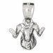 Ram Head Charm Pendant 14k Gold (1.4 Grams) White Gold 14k