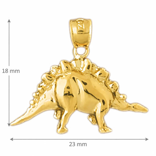 Dinosaur Charm Pendant 14k Gold (1.7 Grams) Yellow Gold 14k