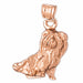 Yorkshire Terrier Dog Charm Pendant 14k Gold (4.4 Grams) Rose Gold 14k