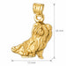 Yorkshire Terrier Dog Charm Pendant 14k Gold (4.4 Grams) Yellow Gold 14k