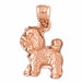 Yorkshire Terrier Dog Charm Pendant 14k Gold (3.9 Grams) Rose Gold 14k