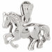 Horse Charm Pendant 14k Gold White Gold 14k