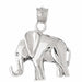 Elephant Charm Pendant 14k Gold White Gold 14k